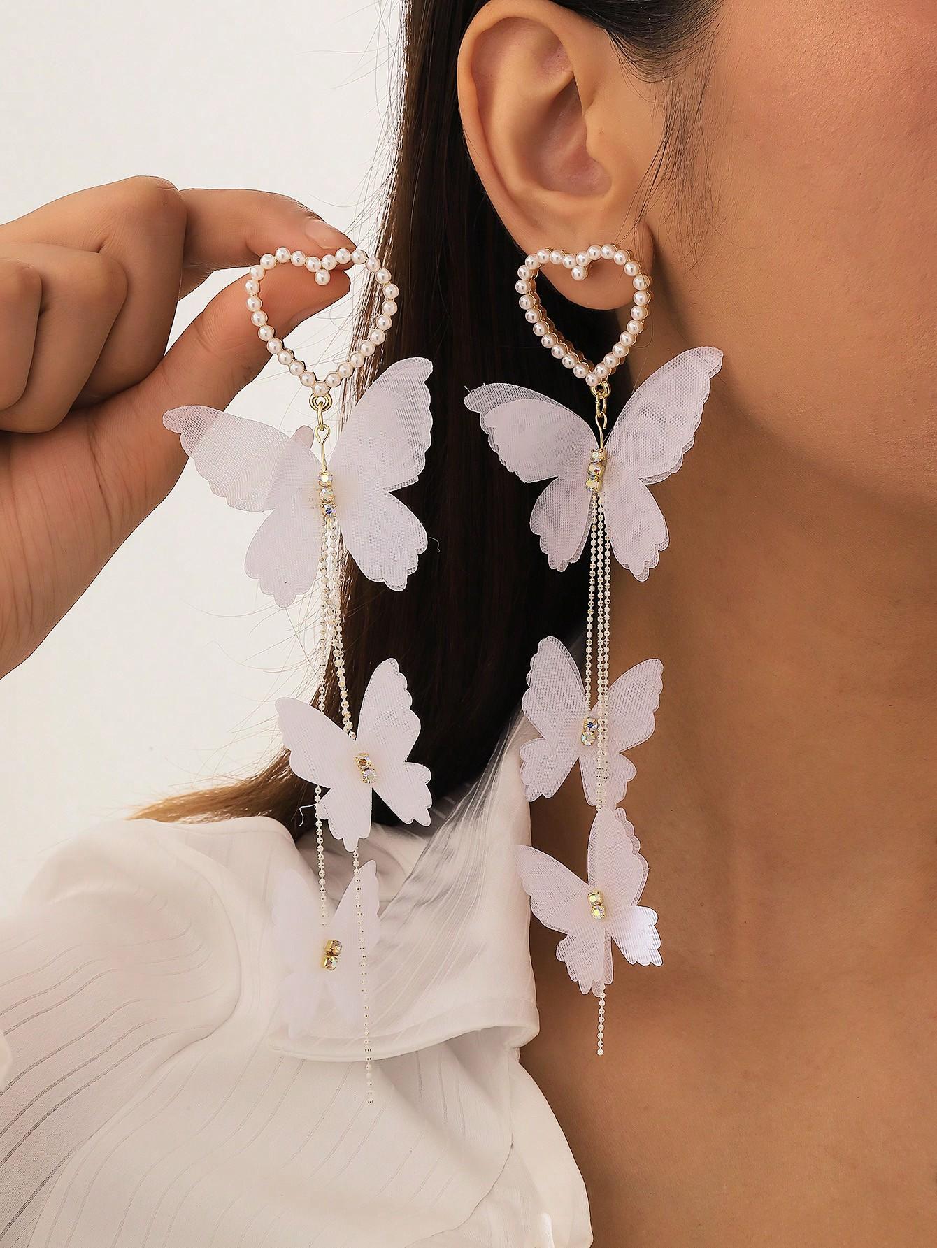 

Модные серьги-подвески для женщин белый