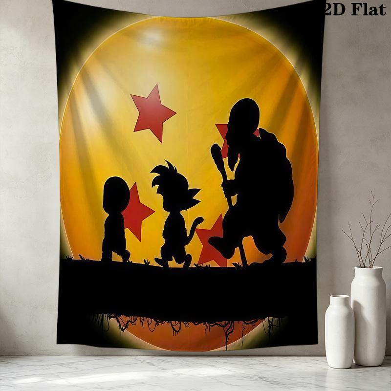 Dragon Ball Super Wall Tapestry Aesthetic Wall Hanging Printed Fabric Blanket Decorative Tapestries For Bedroom Living Room Home Decor