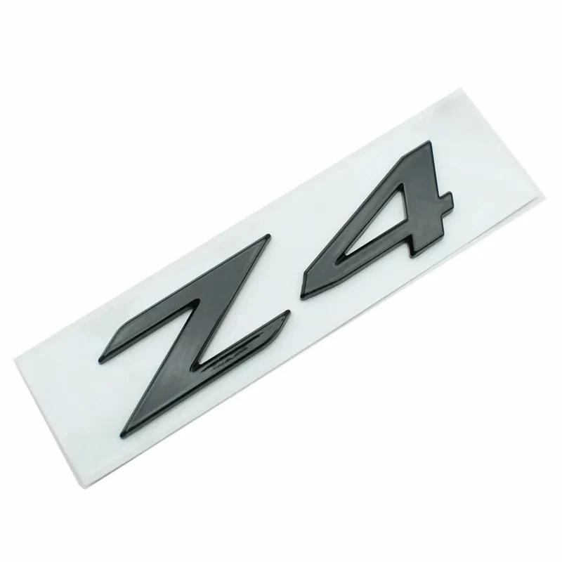 3D ABS Adhesive Chrome Black Car Rear Trunk Badge Decal For Z4 E85 E89 G29 Z4 Logo Emblem Letters Sticker Auto Accessories