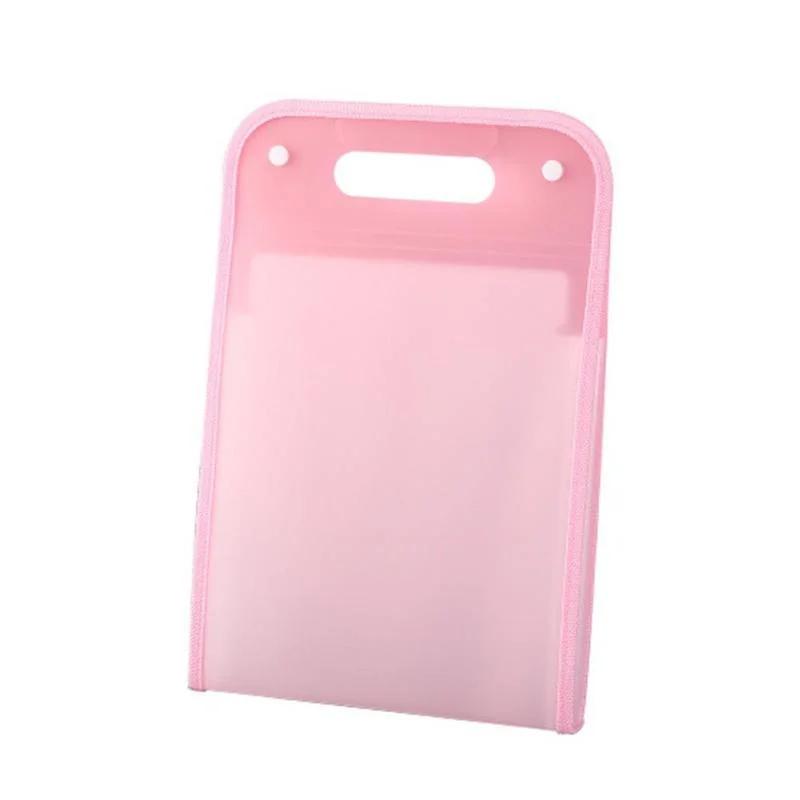 13 Grids Portable A4 File Folder Document Bag Large Capacity Transparent PP Vertical Organ Box Office Paper Storage Organizer