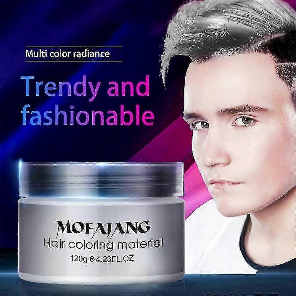 Mofajang Unisex Hair Colour Wax in 9 Shades Including Blue and Burgundy, 120g Plant-Based Cream for Easy Wash