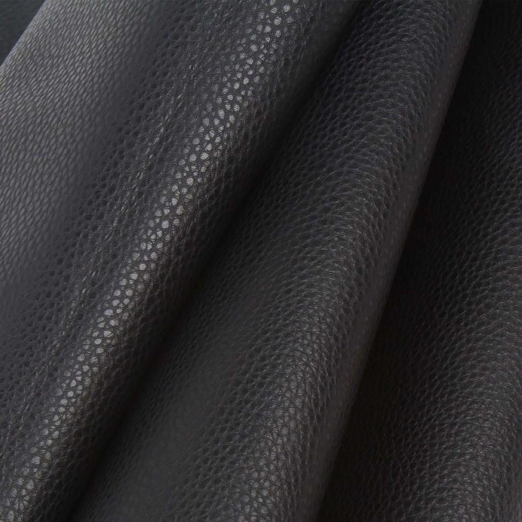 LOKIPA Synthetic Leather Soft Faux DIY Bag Making PVC Lychee 135cm Wide Fabric, Leather, Supplies, Leather, Pattern, (2M, Black)