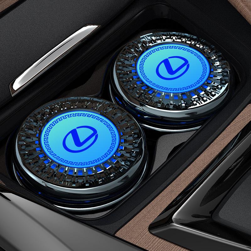 Car Ashtray LED Noctilucent Cigarette Butt Trash Box Accessories For Lexus F SPORT ES RX NX LS UX LM LX GX LC RZ IS CT GS RC HS