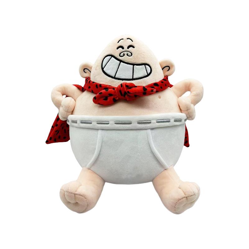 New 25cm Dog Man Plush Game Peripheral Anime 2025 Cartoon Big Belly Captain Plush Toy Doll Sofa Pillow Ornaments Childrens Gift