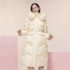 BOSIDENG Women's Long Faux Fur Collar Down Jacket B30145266