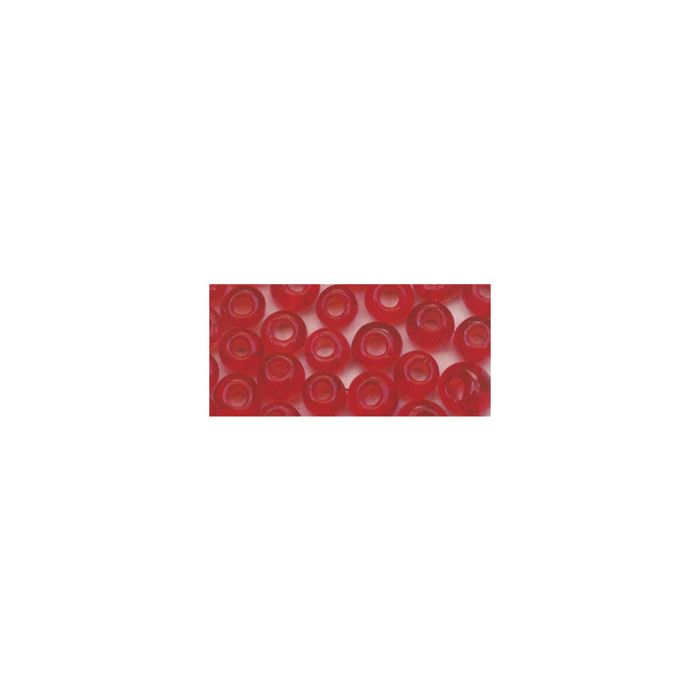 Perle rocaille 2,6 mm transparent Rouge 17 g