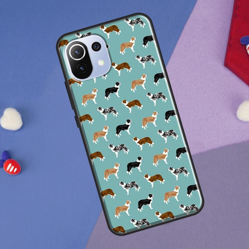 Cartoon Border Collie Cover For Xiaomi 14 13 Ultra 11T 12T 13T 14T Pro POCO X7 Pro X3 X5 F3 F5 F6 M6 X6 Pro Case