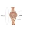 Frauen Quarzuhr Strass Armbanduhren Armband Schnalle Uhren