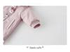 Baby Girl Velvet Jumpsuit - Warm, Cute Cartoon Hooded Windbreaker Onesie