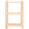 VidaXL Étagères de rangement à 3 niveaux 10 pcs 60x38x90 cm Pin 150 kg