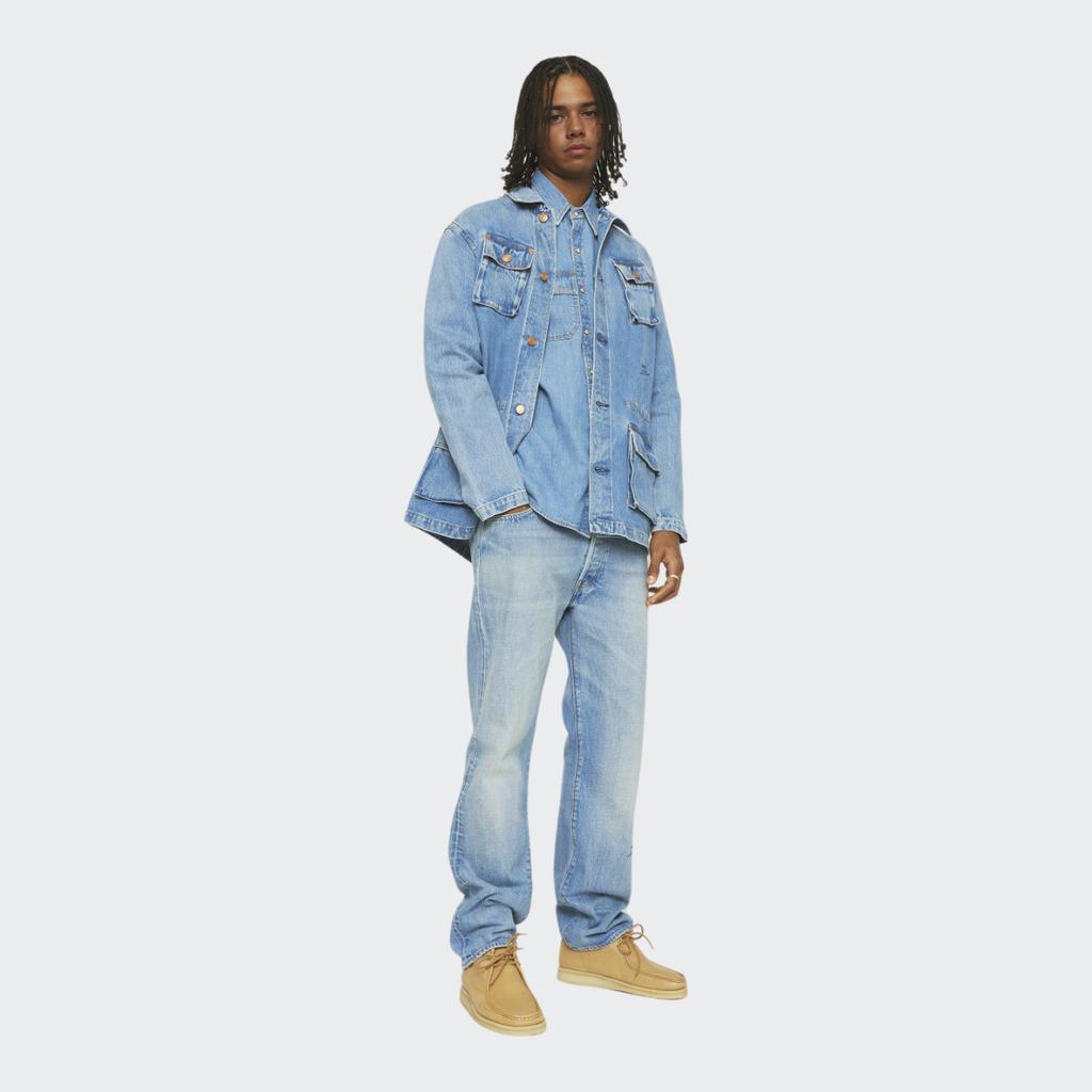 JJJJound X Levis Utility Jacket Medium Wash Unisex Streetwear A55760000