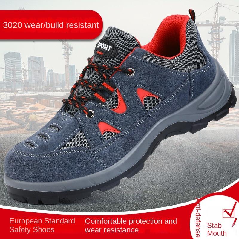 Labor Insurance Shoes, Smash-proof and Puncture-proof Men's Steel Baotou Safety Protective Shoes