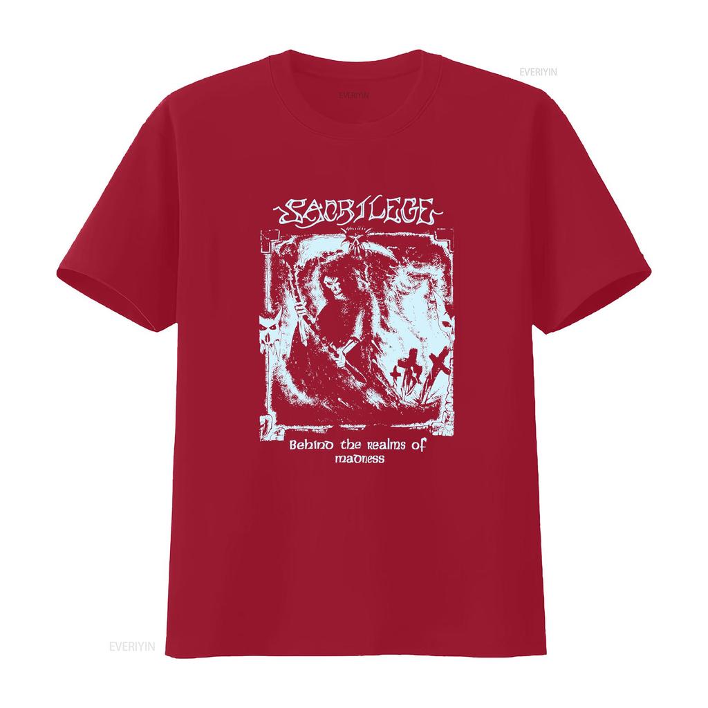 Sacrilege Crust Hc Punk T Shirt Clothing Bands Vintage Washed Streetwear Stylish Breathable Graphic Fashion Unisex Homme