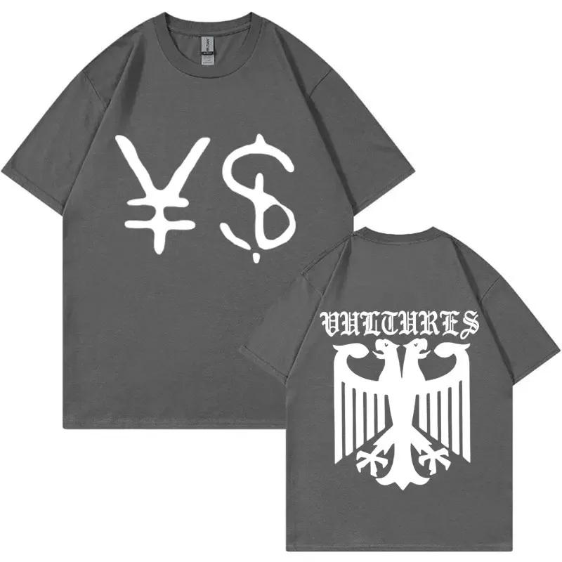 Kanye West Ye Ty Dolla Sign YS Vultures T-Shirt Herren Damen Vintage Style Hip Hop Rap T-Shirts Harajuku Casual Oversized T-Shirt