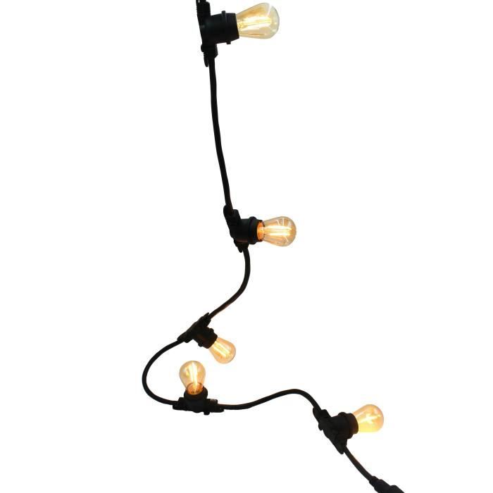 Link Me Light LED String Lights - 10 Bulbs - E27 Socket - Warm White - 5m