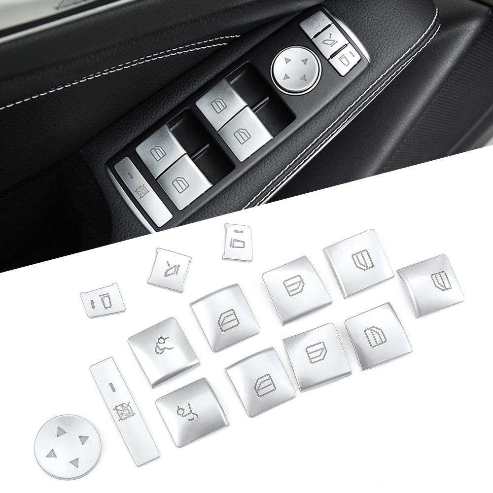 Car Window Button Logo Buy Car Window Button Sticker For Mercedes Benz A/B/C(W204)/E(W212)/GLA ...