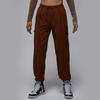 Nike Breathable Loose-Fit Cuffed Knit Pants Women Bottoms Brown FB4660-259