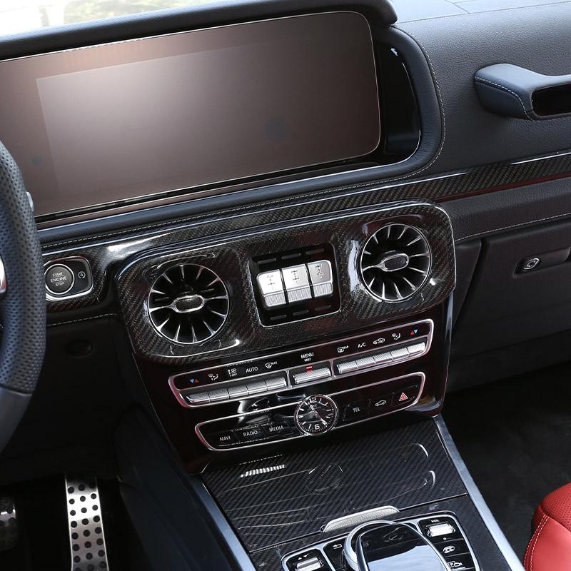 Car Center Console Air Condition Air Vent Outlet Frame Cover Trim Stickers For Mercedes Benz G Class W463 19-22 Car Accessories