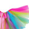 Chicken Tutu Skirt Rainbow Pet Skirt Gauze Tutu Skirt with Ribbon Ties for Your Hens Ducks Geese Small Dogs Holiday Outfit