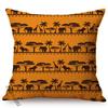 African Nation Style Cushion Cover, Culture Art Pattern, Exotic Cotton Linen, Car Sofa Pillow Case
