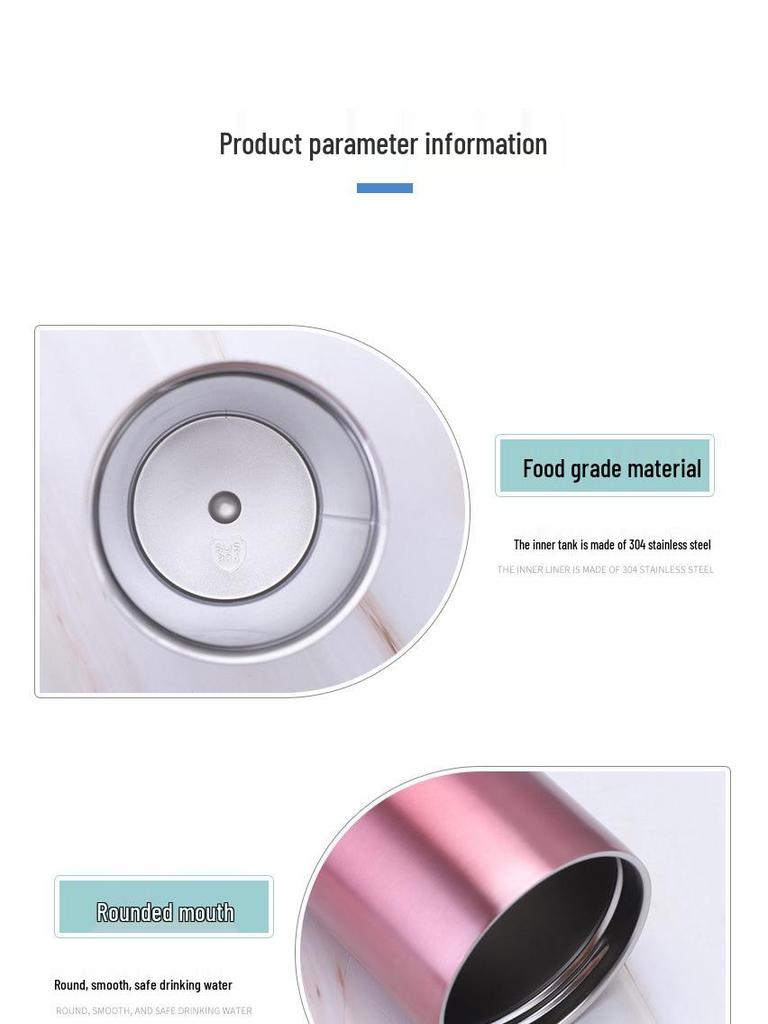 Portable Stainless Steel Vacuum Insulated Gradient Coffee Mug