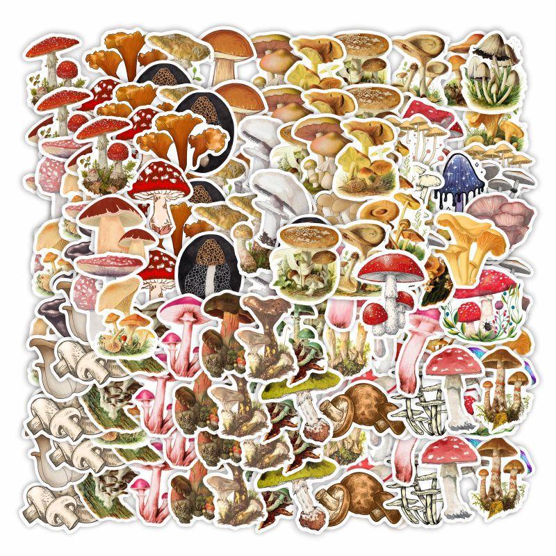 10 30 50Pcs Wild Mushrooms Stickers For Suitcase Skateboard Laptop Luggage Phone Car Styling Diy Decal Pegatinas
