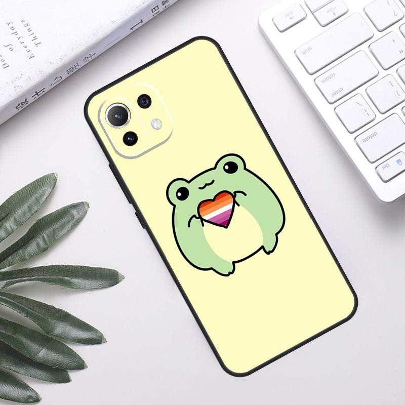 Cute Frog Cartoon Case For POCO F5 X3 X5 Pro F3 F4 GT M5s C40 Back Cover For Xiaomi 13 12 Lite 11T 12T Pro 12X