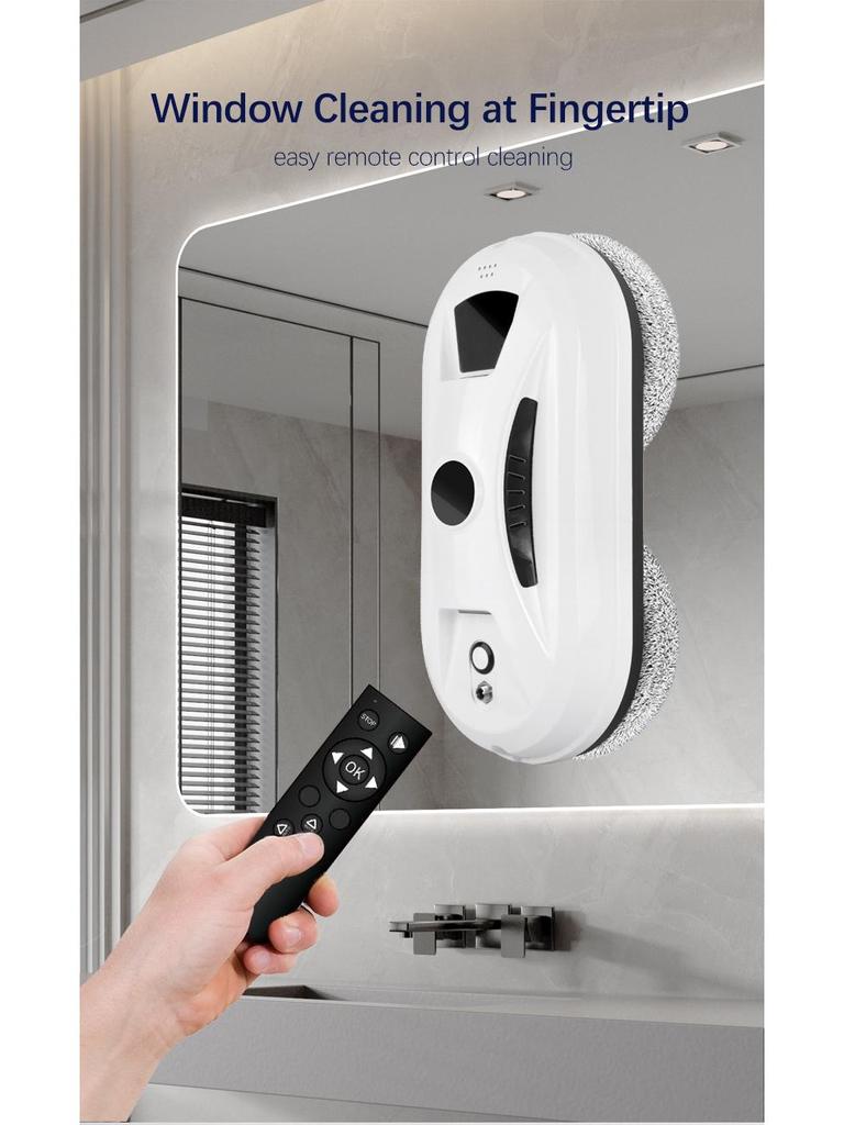 Electric Intelligent Window Cleaning Robot for Glass Surfaces