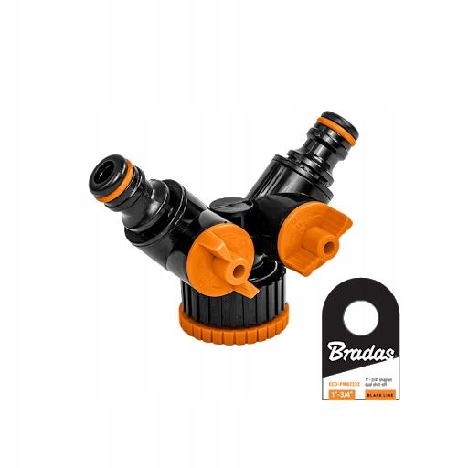 Trójnik bradas eco-pwb2222 gw 1x3/4 z 2 zaworami