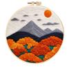 CHENISTORY DIY Wool Needle Felting Kit Creative Felt Landscape Picture Creative Felting Painting Handmade For Beginners Set