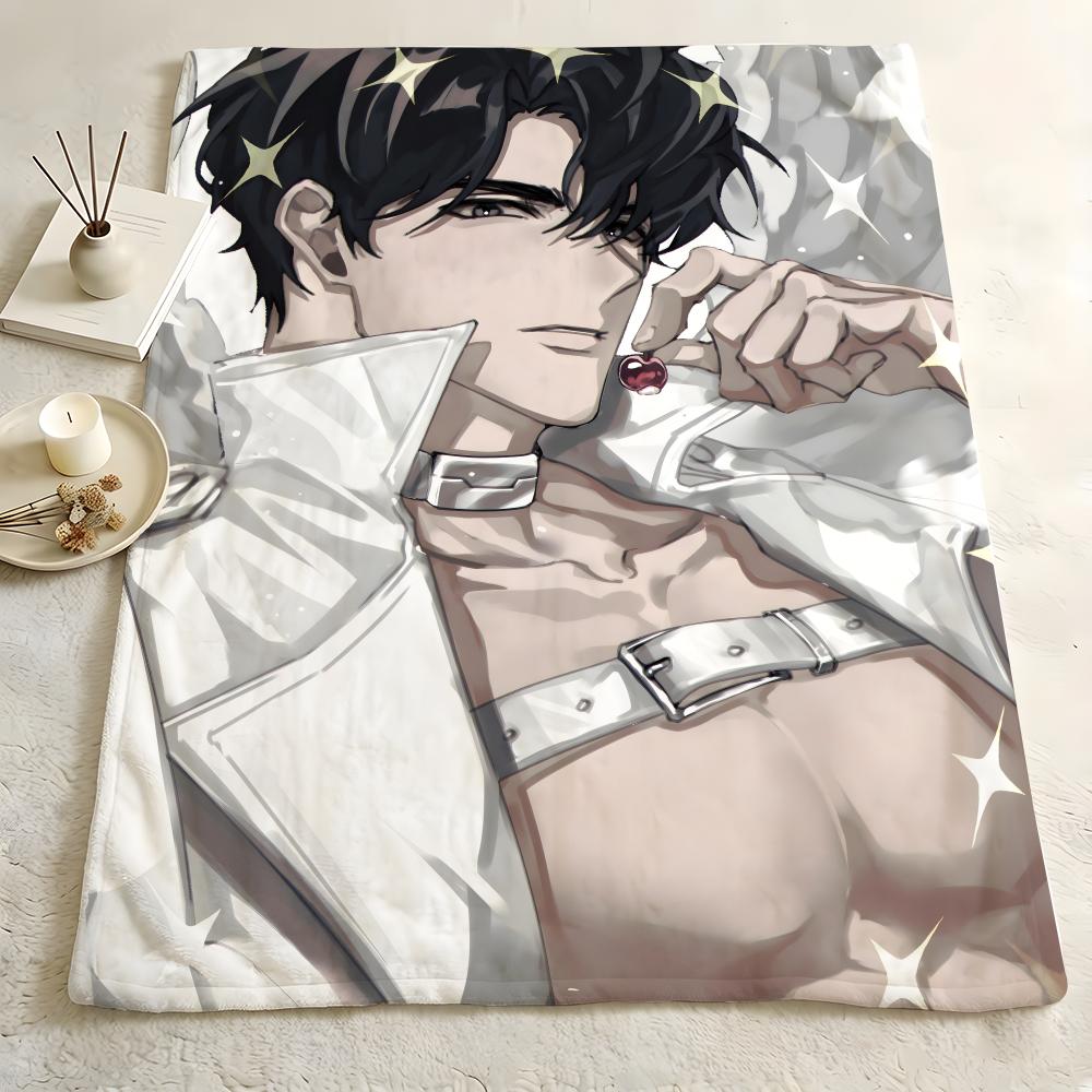 Novel O-Omniscient R-Reader Throw Flannel Blanket Skin Soft Suitable for Sofa Living Room Bed Travel and Gifts