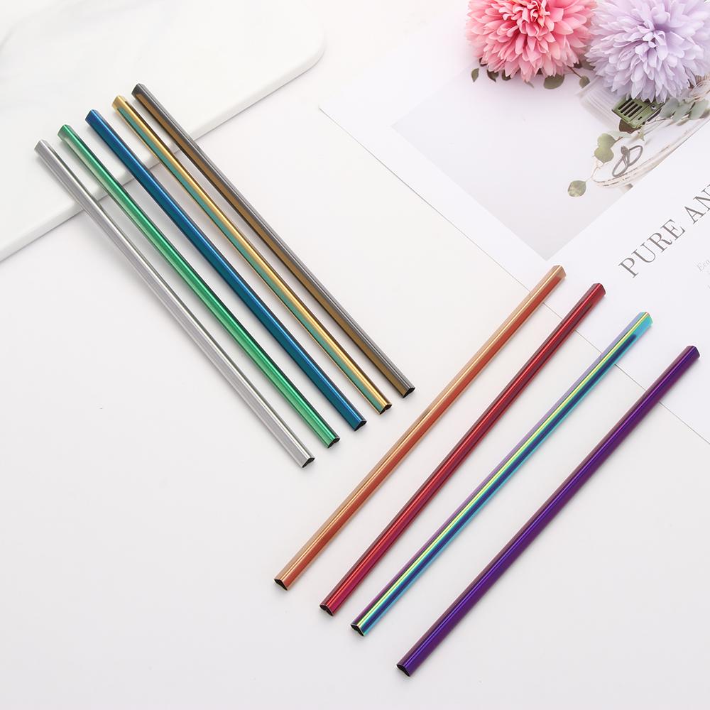 Kitchen Accessories Stainless Steel Drinking Straw Reusable Straw Metal Straws Bar Tool