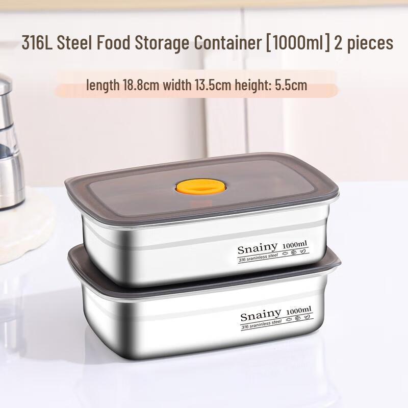 Van Gogh 316L Stainless Steel Food Storage Container Set