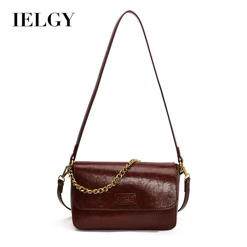 IELGY Retro Niche Fashion Bag Trendy All-Match Small Square Bag Casual Portable Messenger Bag
