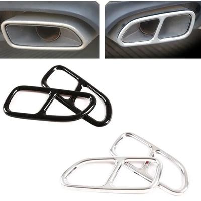 Car Rear Exhaust Tail Throat Pipe Cover Trim Muffler Fit For Mercedes Benz CLA 2013-2016 /SLK R172 CLS C218 SL R230 Retrofit