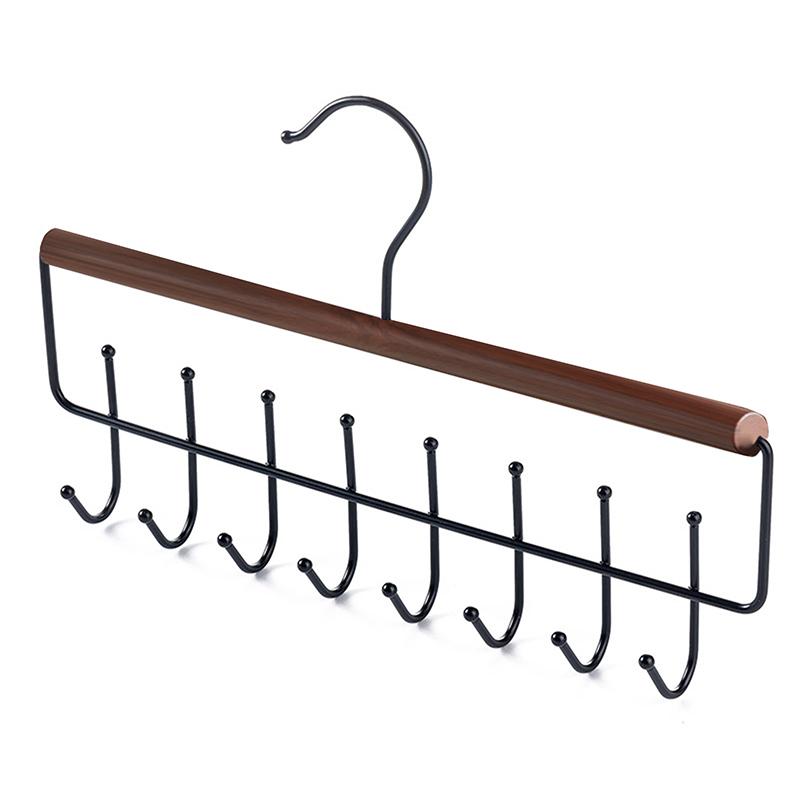 

Multifunctional Rotatable Clothes Drying Rack Wooden Clothes Rack With Hook Underwear Vest Storage Clothes Drying Rack B