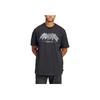 Adidas Flames Concert Loose Round Neck Printed Short Sleeve T-Shirt Men Tops Black IS0204