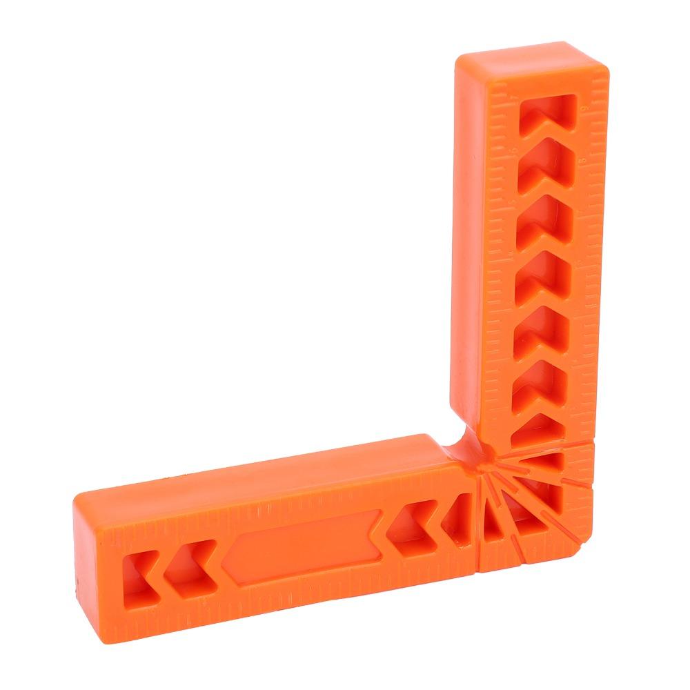 10pcs Plastic Right Angle Auxiliary Positioner 90 Degree Right Angle 90 Degree Angle Ruler Holder Orange Square Angle