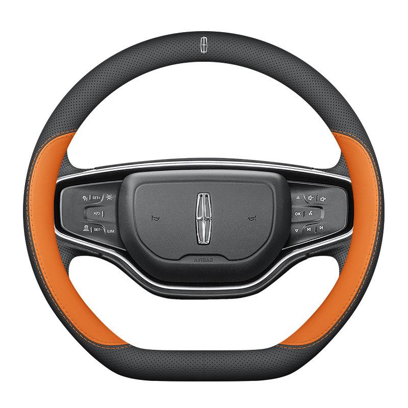 Lincoln Nautilus & Aviator Genuine Leather Steering Wheel Cover