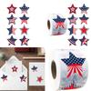 2000 Stück Unabhängigkeitstag Patriotische Aufkleber Geschenkverpackungsetiketten Sternförmige Aufkleber zum Versiegeln von Einladungsumschlägen