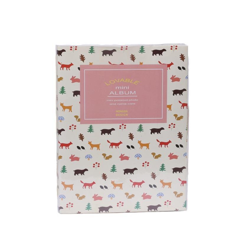 Instax 5-inch PVC Photo Album, Cartoon Design, 2-Pocket, Large Capacity for 80 Pics