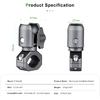 FANAUE Single Socket Arm With Handlebar Clamp Mount U-Bolt Base Compatible With RAM Mounts 1 Inch Ball Head And Bike Motorcycle Phone Holder, Can Be