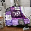 Celebrate your 40th birthday with blankets in various styles and made of comfortable materials for All Occasions Modern Suitable Relatives Y38