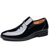 Fashion Mens Dress Shoes Formal Business Oxford High Gloss Patent Slip On Loafers Comfortable Casual Driving Boat Shoe For Men2025