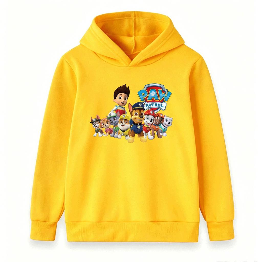 Kids Boys Girls Cartoon Animal Print Hooded Sweatshirt Casual Long Sleeve Pullover Tops for Daily Wear