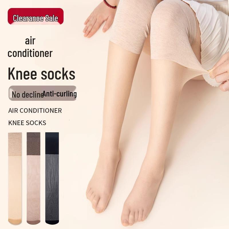 Women's Non-Slip Over-the-Knee Warm Calf Stockings – Anti-Snag, Spring/Summer.