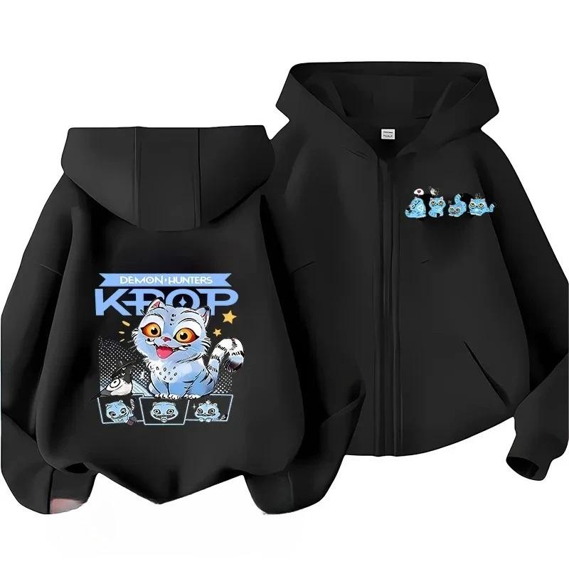 

Hoodies Sweatshirts Girls Fashion Zip Hoodie Cartoon Printed Girl Jacket Fashion Kids Hoodie 160cm