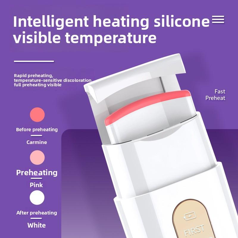 Electric Eyelash Curler Eyelash Ironing Device Long-lasting Heating Setting Eyelash Curler Portable Warm Electric Eyelash Instrument