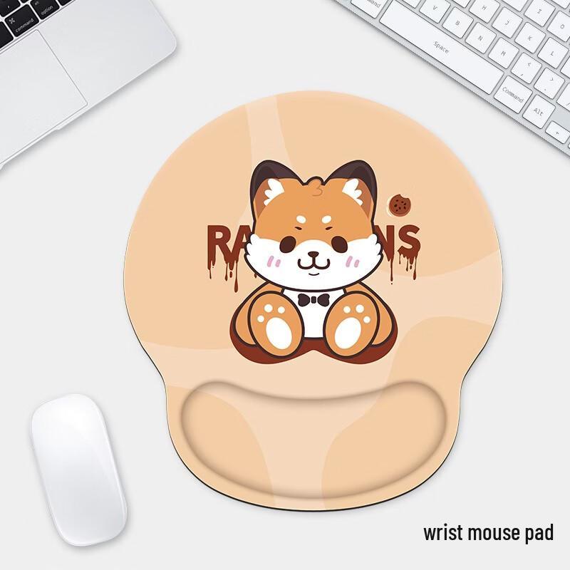 Fumede Raccoon Wrist Rest Mouse Pad & Keyboard Pad Set