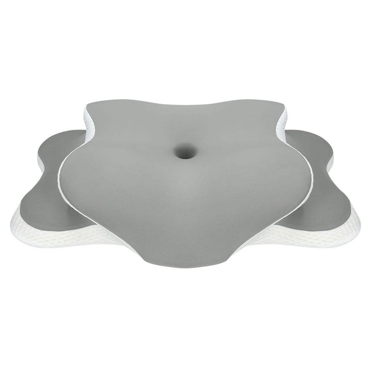 

Подушка с эффектом памяти, подушка для шеи, облегчение боли в шее, контурная эргономичная ортопедическая поддержка шеи для сна на боку, спине, животе, подарок светло-серый